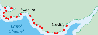 Wales - South Map